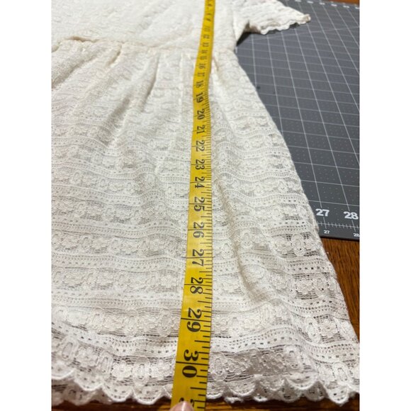 H&M Women’s Lace Mini Dress S – Cottagecore Clean Girl Light Academia Fall Fit - Picture 6 of 8